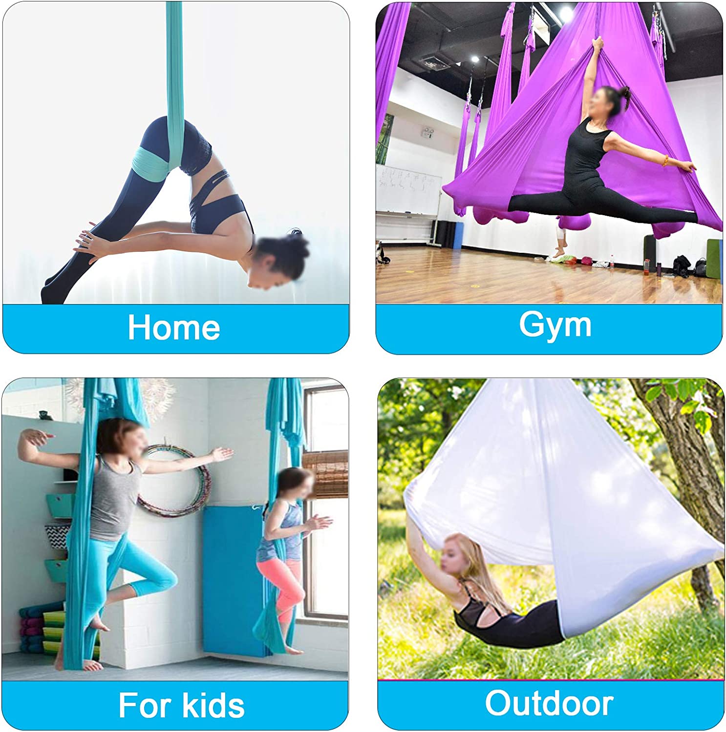 Set di amache per yoga aerea F - Yoga Trapeze Swing recensione e prezzo